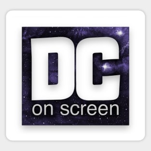 DC on SCREEN Podcast Logo (Stars) Sticker